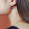 18k Gold Plated Sterling Silver Hoop Earrings Ema - Jewelry